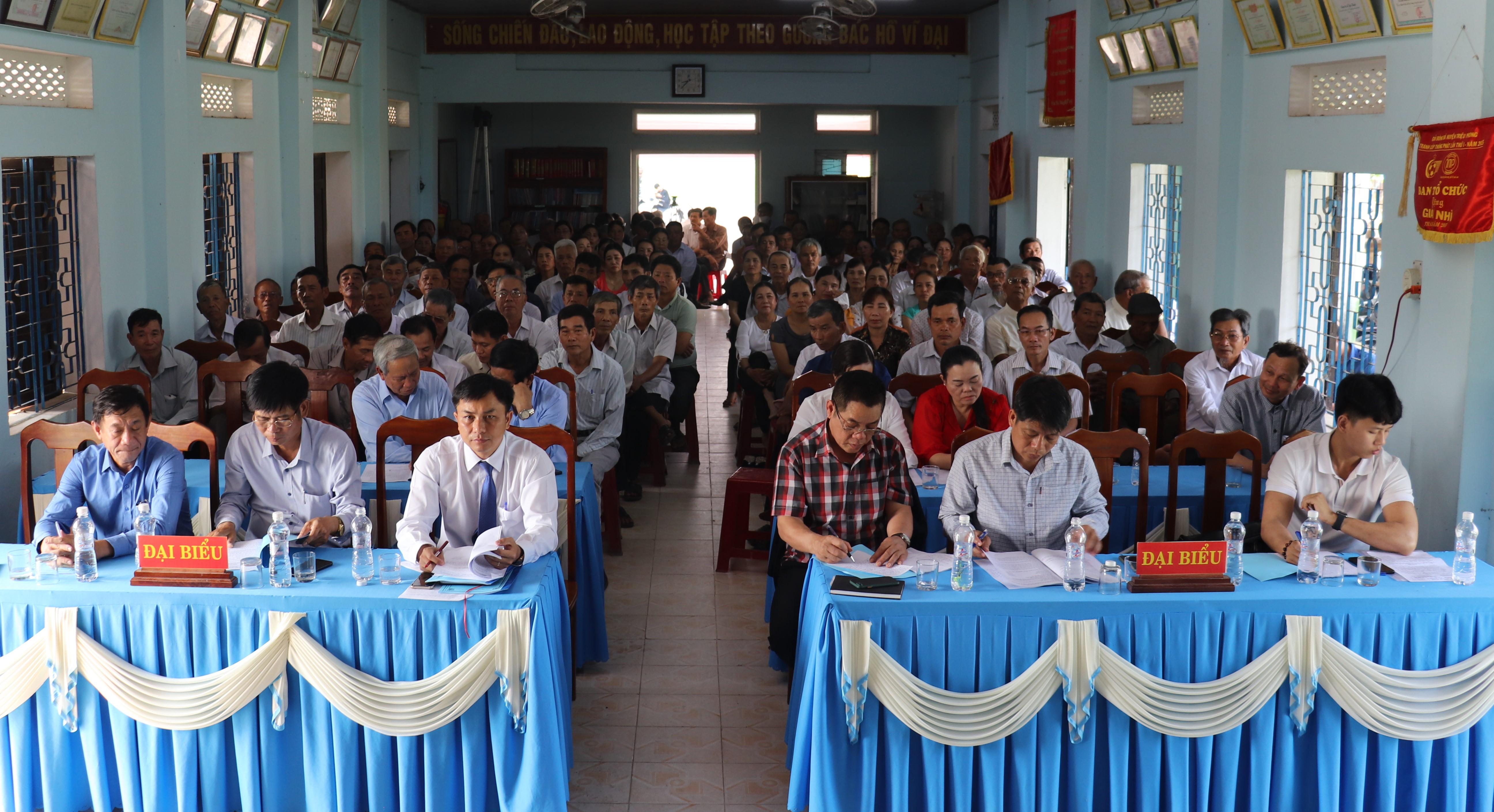 Đại hội đại biểu HTX nông nghiệp Triệu Thuận